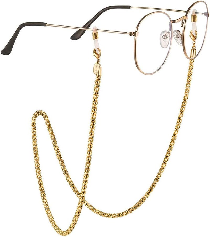 AllenCOCO Glasses Chain, Eyeglass Strap For Women Sunglasses - 14K Gold Eyeglasses Chain, Eye Glasses Holders Around Neck - Image 1